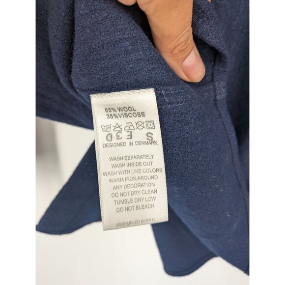 HAN Button Up Shirt Men Size XL Wool Blend Textured Minimalist Danish Timeless - Picture 9 of 10